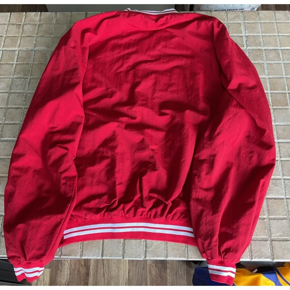 EUC! MLB St. Louis Cardinals Pullover Cardigan Jacket‎ Red White Zip